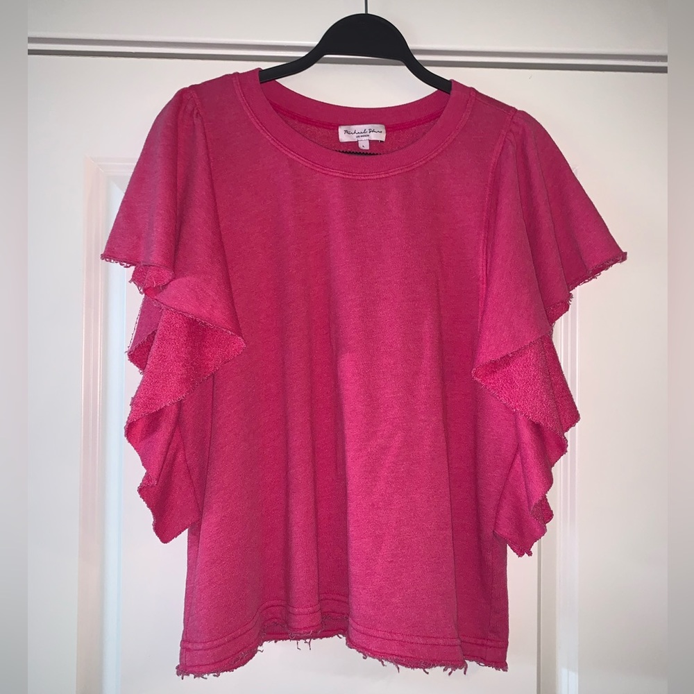 michael stars flutter sleeved shirt